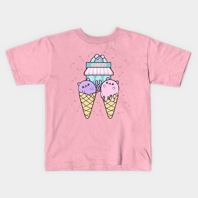 Mice Cream Kids T-Shirt by Paper Loves Ink